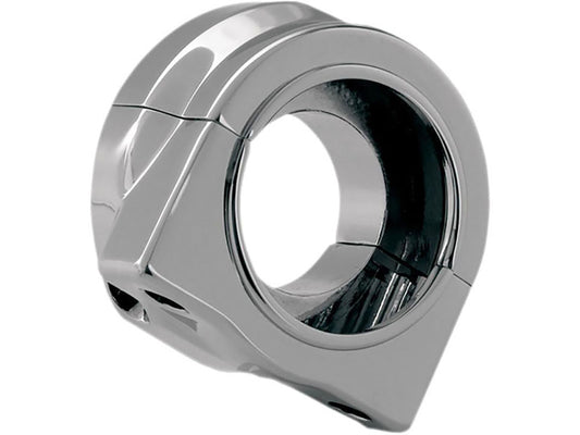 Dual Push In Cable Throttle Housing – Chrome. Fits 1996up Style Cables.