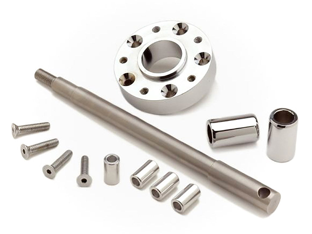 Wide Glide Conversion Hardware Kit – Chrome. Fits Sportster, Dyna & FXR 1987-1994.