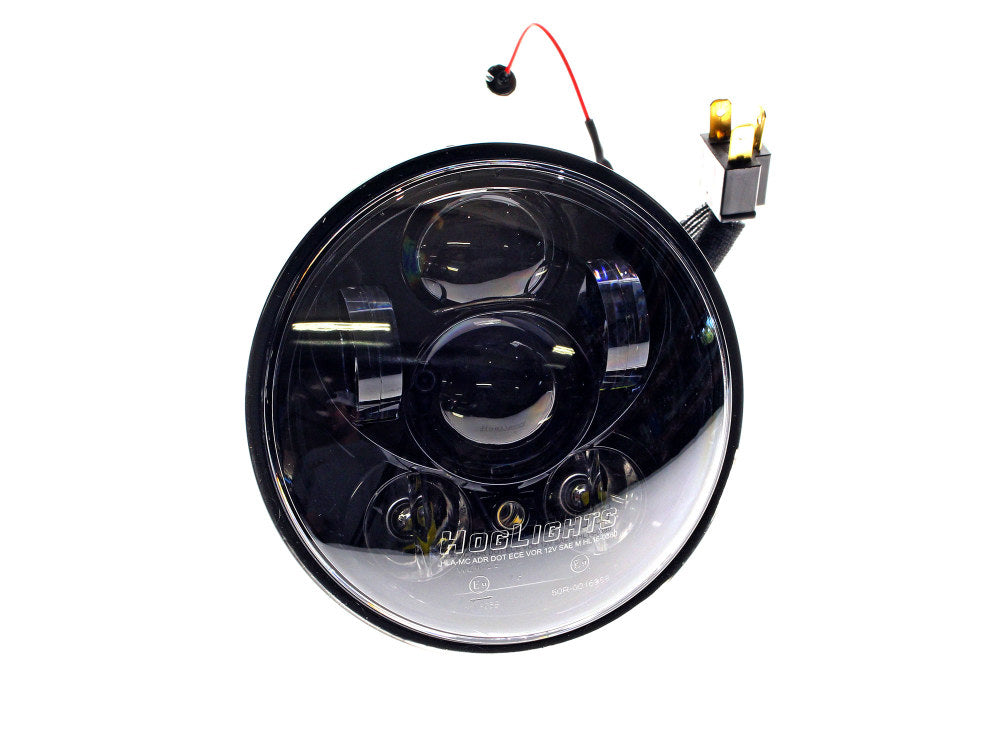 5-3/4in. LED HeadLight Insert – Black. Fits H-D Street 500 (XG500), Street 750 (XG750) & Indian Scout, Scout Sixty, Scout Bobber with 5-3/4in. Headlight.