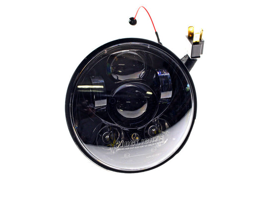 5-3/4in. LED HeadLight Insert – Black. Fits H-D Street 500 (XG500), Street 750 (XG750) & Indian Scout, Scout Sixty, Scout Bobber with 5-3/4in. Headlight.