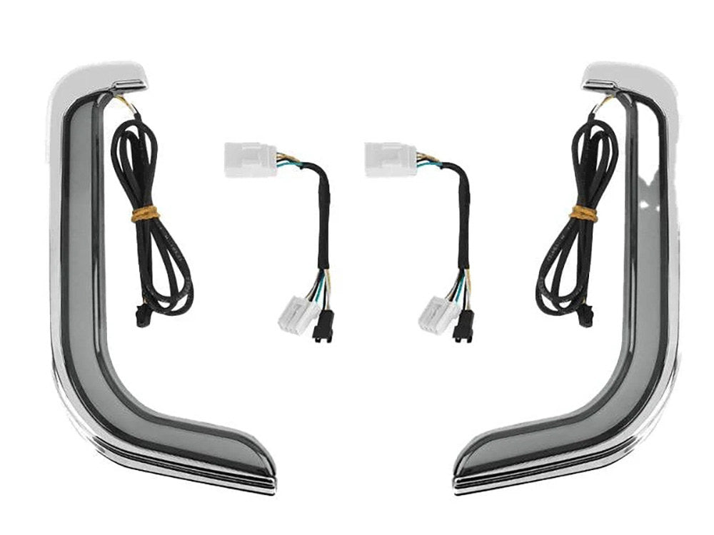 FusionFX Lower Fairing LED Lights – Black. Fits Touring 1998-2013 with Lower Fairing