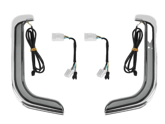 FusionFX Lower Fairing LED Lights – Black. Fits Touring 1998-2013 with Lower Fairing