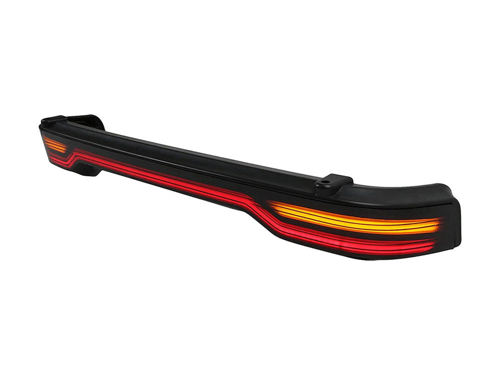 Tour Pak Light Bar – Amber Turn, Red Run/Brake, Black Housing, Smoke Lens. Fits Touring 2014up.
