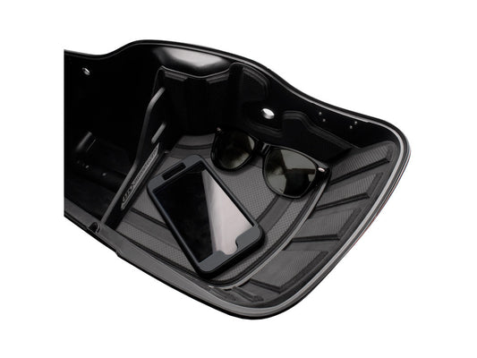 Ryt-There Saddle Bag Shelf – Charcoal. Fits Touring 2014up Left & Right Bags.