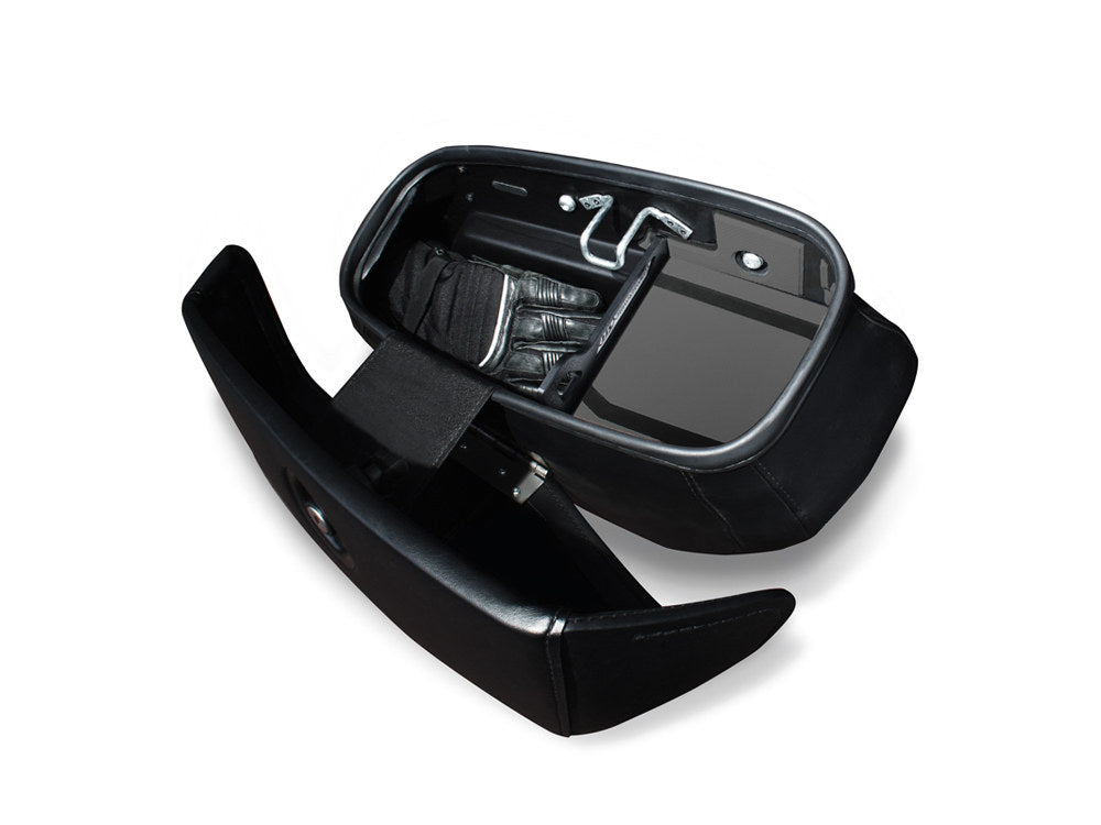 Ryt-There Saddle Bag Shelf – Charcoal. Fits Heritage Softail 2018up Left & Right Bags.