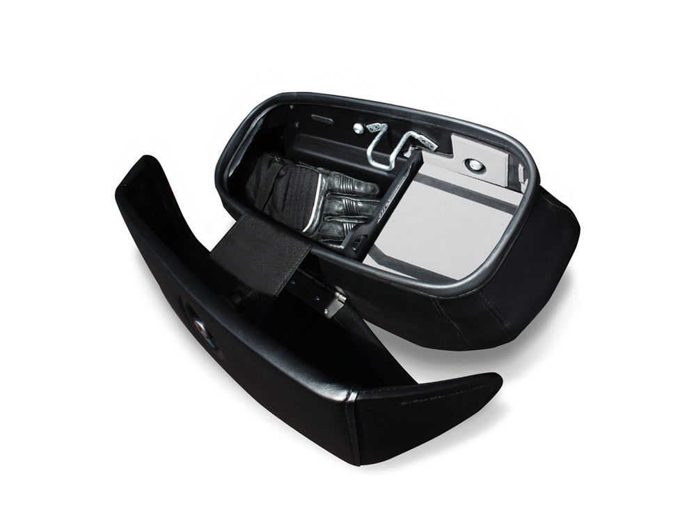Ryt-There Saddle Bag Shelf – Grey. Fits Heritage Softail 2018up Left & Right Bags.