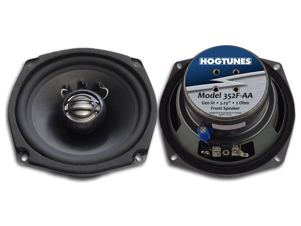 Hogtunes 5.25in. Front Speakers. Fits Touring 2006-2013.