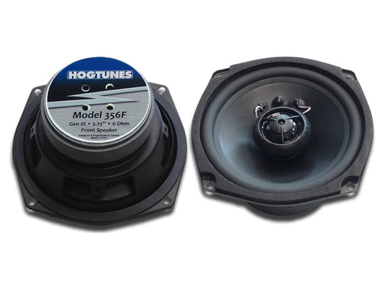 Hogtunes 5.25in. Front Speakers. Fits Touring 1998-2005.