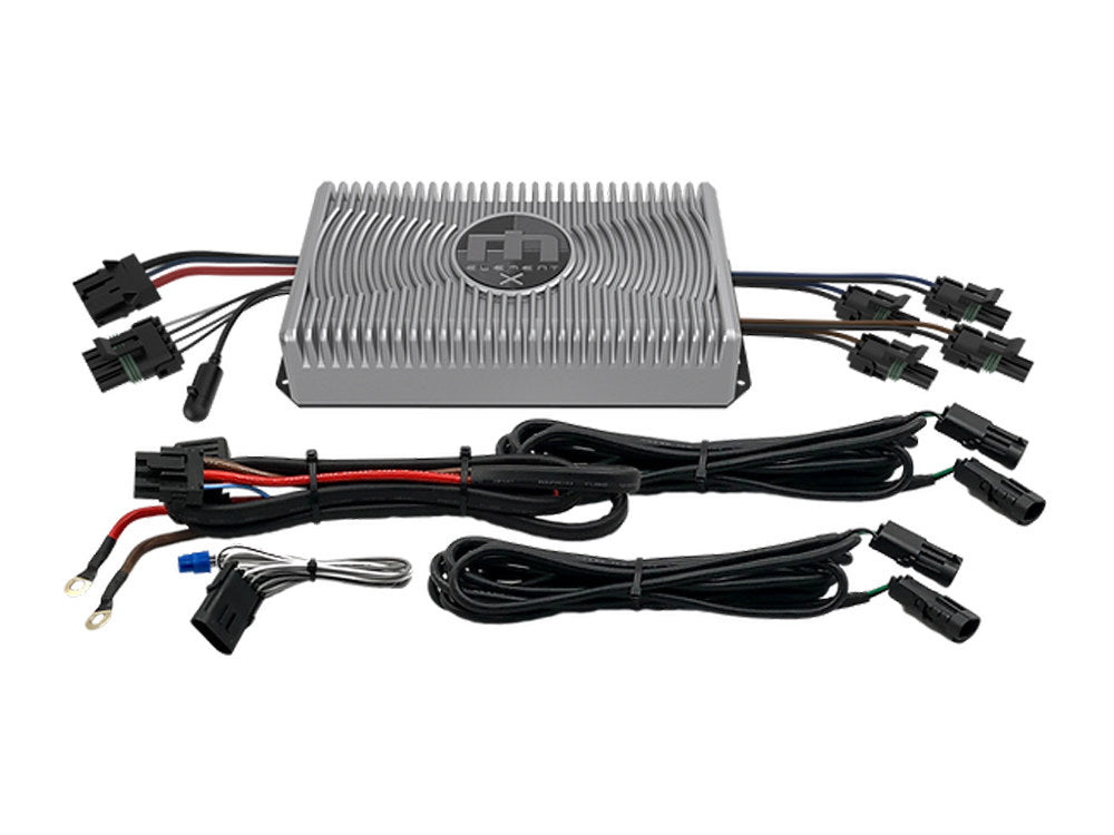 150 Watt, 2 Channel Element X UTV Amplifier. Fits Road King 2014up & UTV