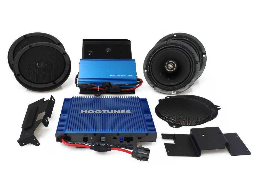 Hogtunes G4, 300 Watt Dual Amp x 6 Speaker Kit. Fits 2014up Touring Ultra Limited Models.