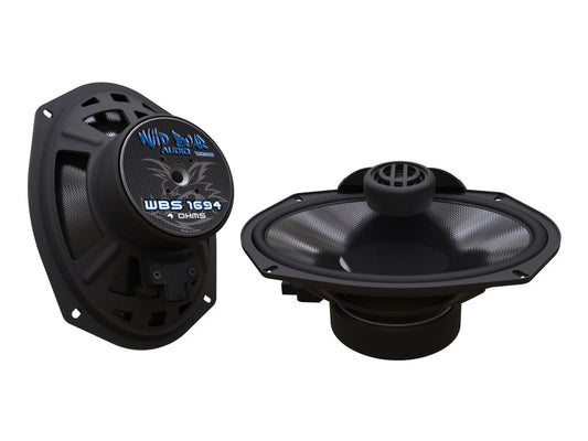 Wild Boar, 6x9in. Rear Speakers. Fits Touring 2014up with Hog Tunes Saddlebag Lids.