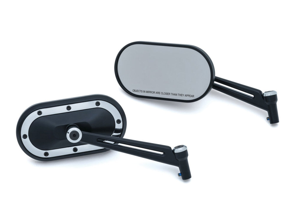 Heavy Industry Mirrors – Black with Chrome Trim.