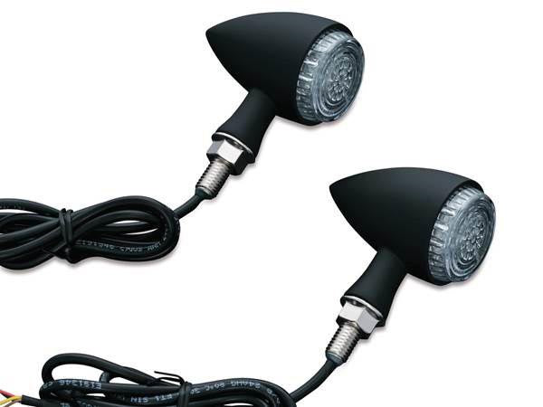 Torpedo Turn Signals with Run-Brake-Turn – Black.