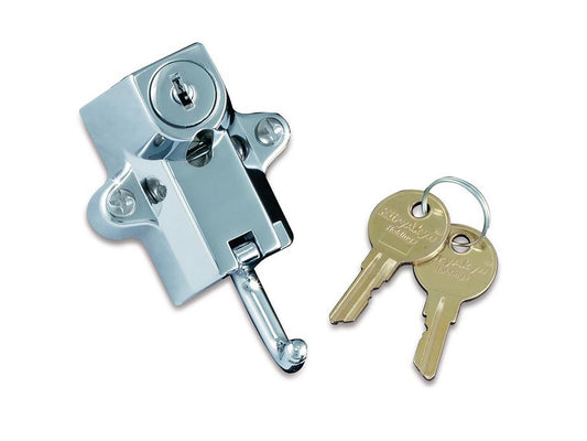 Universal Helmet Lock – Chrome. Fits 1-1/4in. to 1-1/2in. Tube.