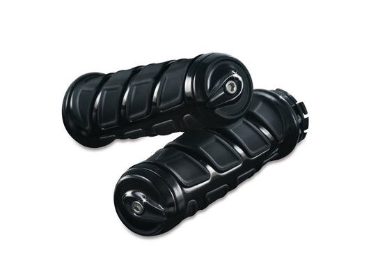 Kinetic Handgrips – Black. Fits Victory, Kawasaki, Yamaha & Suzuki.