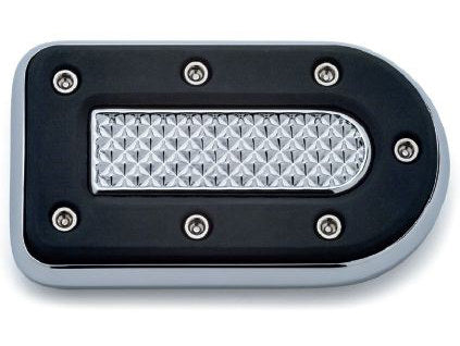 Heavy Industry Brake Pedal Pad – Chrome. Fits Touring 1983up, FL Softail 1986up  & Dyna Switchback 2012-2016.