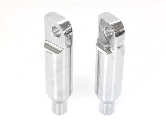 2-1/2in. Long Male Mount Footpeg Extensions – Chrome.