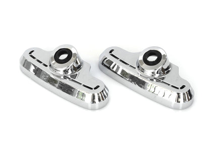 Scorpion Spark Plug/Head Bolt Covers – Chrome. Fits Evolution Big Twin 1984-1999 & Sportster 1986-2003