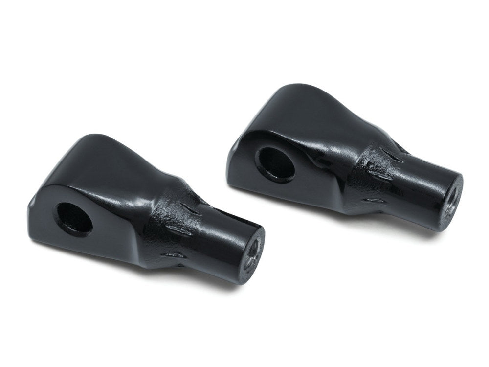 Rear Tapered Footpeg Mounts – Black. Fits Softail 2018up, Pan America 2021up & Sportster S 2021up