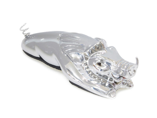 Wild Boar Fender Ornament – Chrome.