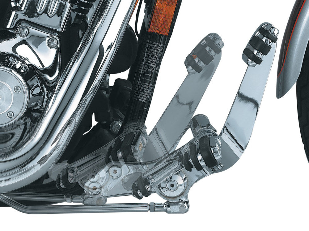 Extended Length Forward Controls – Chrome. Fits Dyna 1991-2017.