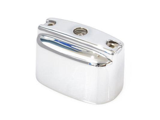 Rear Master Cylinder Cover – Chrome. Fits Touring 1999-2007 & Softail 2000-17.