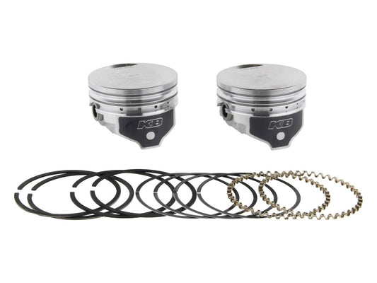 +.010in. Flat Top Pistons with 9.0:1 Compression Ratio. Fits Sportster 1986-2021 with 1200cc Engine & Sportster 1986-1987 with 1100cc Engine.