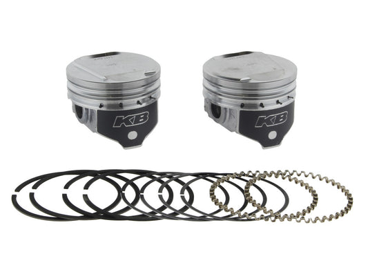 +.005in. Dome Top Pistons with 9.6:1 Compression Ratio. Fits Big Twin 1984-1999 with Evo Engine.