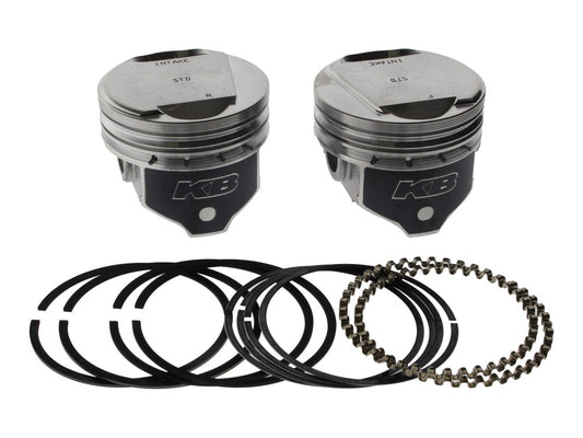 Std Dome Top Pistons with 9.6:1 Compression Ratio. Fits Big Twin 1984-1999 with Evo Engine.