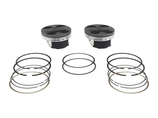 Std Pistons with 11.4:1 Compression Ratio. Fits Milwaukee-Eight 2017up with Big Bore 107ci to 124ci 4.250in. Cylinders.