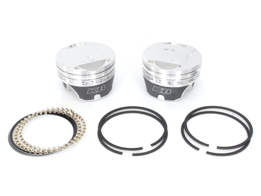 +.010in. Dome Top Pistons with 9.5:1 Compression Ratio. Fits Big Twin 1984-1999.