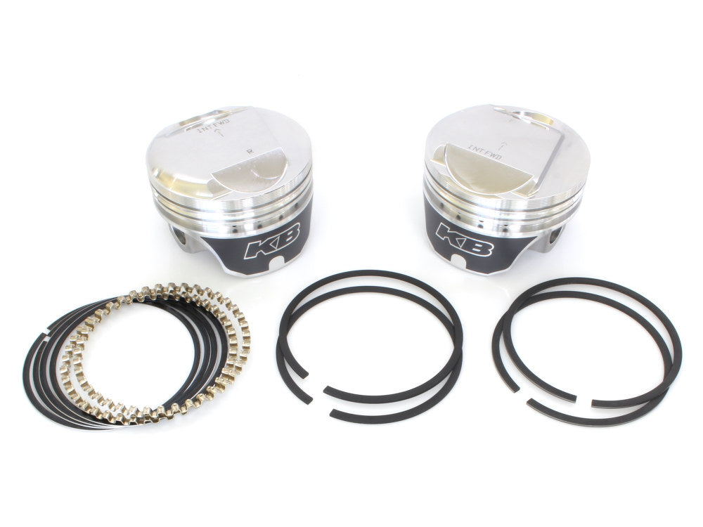 +.010in. Dome Top Pistons with 10.5:1 Compression Ratio. Fits Big Twin 1984-1999.