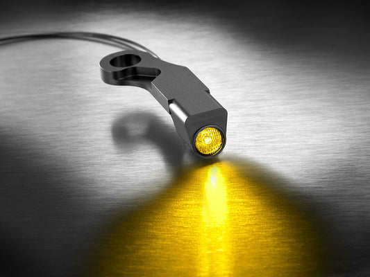 Dash A Under Perch Turn Signal Left – Black.  Fits Softail 2015-2024 & Touring 2009-2023 Models with Cable Clutch