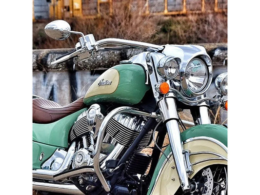 Prairie Handlebar – Chrome. Fits Indian Chief, Vintage, Dark Horse & Springfield 2018up