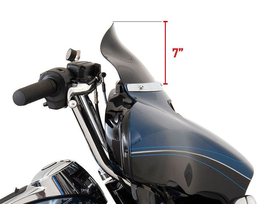 6.5in. Flare Windshield – Dark Smoke. Fits Electra Glide, Tri Glide & Street Glide 2014-2023