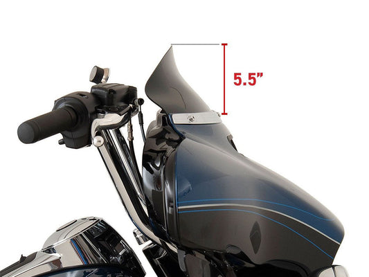 5in. Flare Windshield – Dark Smoke. Fits Electra Glide, Tri Glide & Street Glide 2014-2023