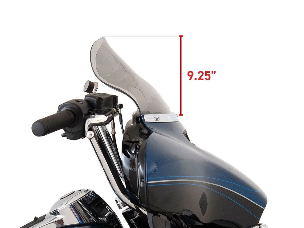 10.5in. Flare Windshield – Tinted. Fits Electra Glide, Tri Glide & Street Glide 2014-2023