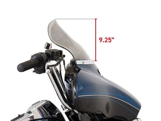 10.5in. Flare Windshield – Dark Smoke. Fits Electra Glide, Tri Glide & Street Glide 2014-2023