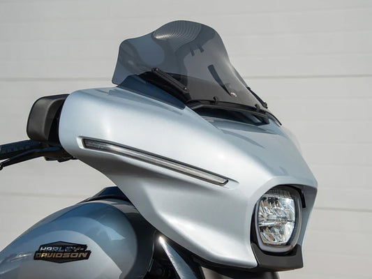 10in. Flare Windshield – Dark Smoke. Fits CVO Street Glide 2023up & Street Glide 2024up