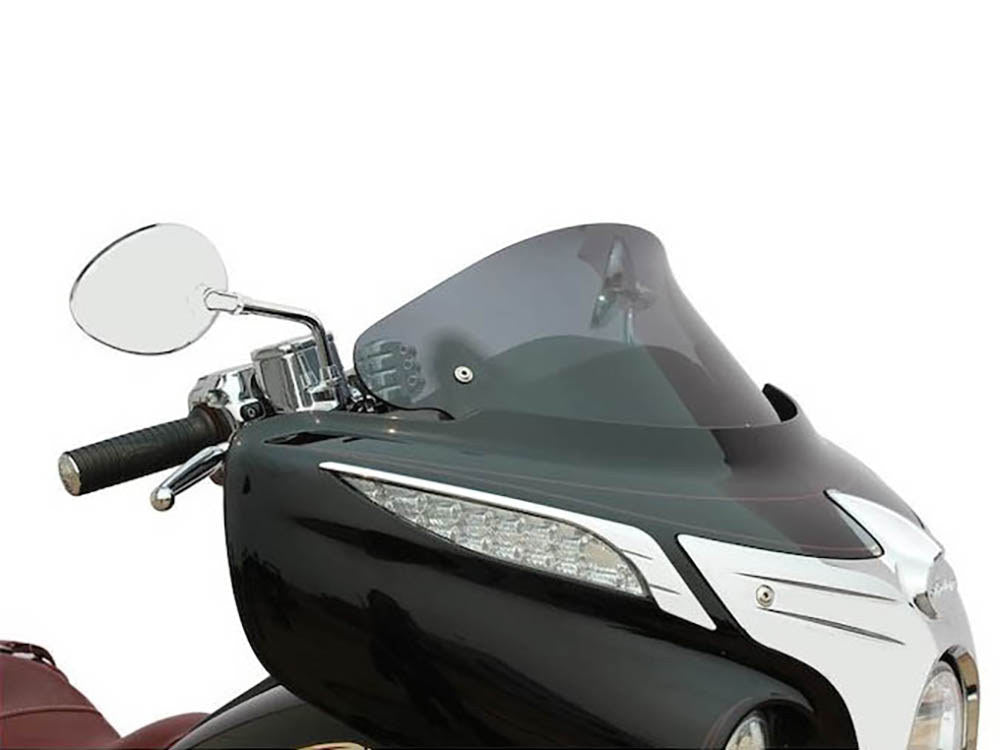 10in. Flare Windshield – Dark Smoke Tinted. Fits Indian Touring 2014up
