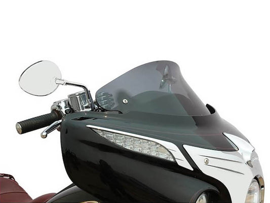 10in. Flare Windshield – Dark Smoke Tinted. Fits Indian Touring 2014up