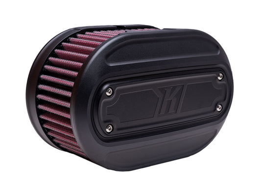 Oval Air Cleaner Kit – Black. Fits CVO Touring 2023up, Street Glide & Road Glide 2024up, Touring 2025up & Softail 2025up
