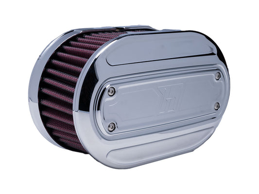 Oval Air Cleaner Kit – Chrome. Fits CVO Touring 2023up, Street Glide & Road Glide 2024up, Touring 2025up & Softail 2025up