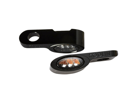 Elypse Under Perch DRL Turn Signals – Black. Fits Most Models with Cable Clutch.