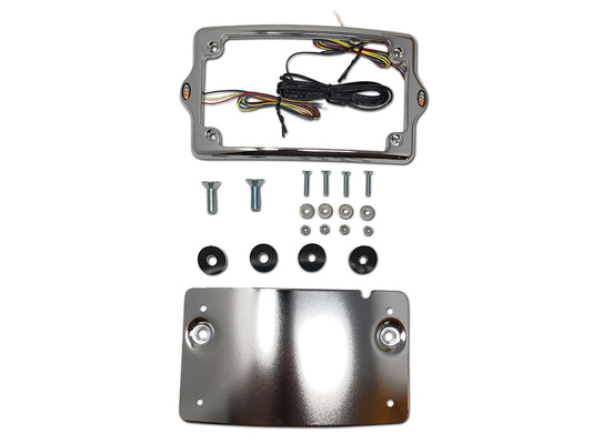 Elypse 3-1 Curved LED Number Plate Kit – Chrome. Fits most Touring 2013up.