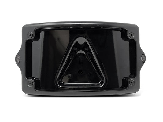 Curved Number Plate Frame with Elypse Run/Turn/Brake Lights – Black.