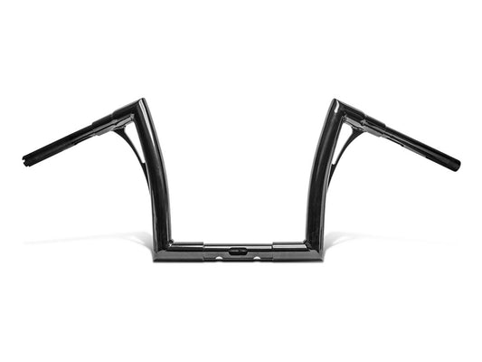 12.5in. x 1-1/2in. Flowbar Medium Ape – Gloss Black. Fits Road Glide 2015-2023