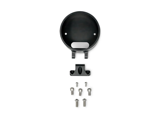 Accent Pro Riser Gauge Housing – Black. Fits Low Rider S 2022up & All Softail 2025up.