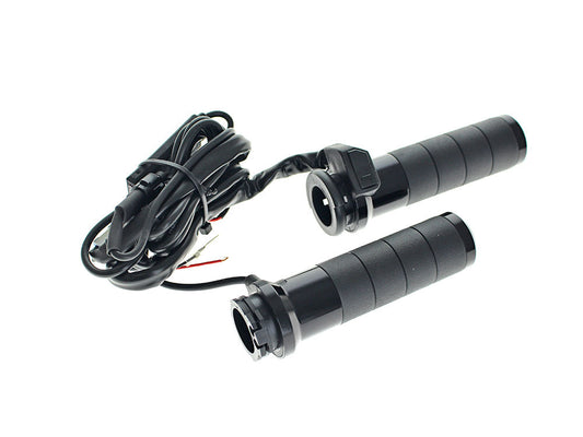 Heated Titan-X Handgrips – Black. Fits H-D with Throttle Cable.