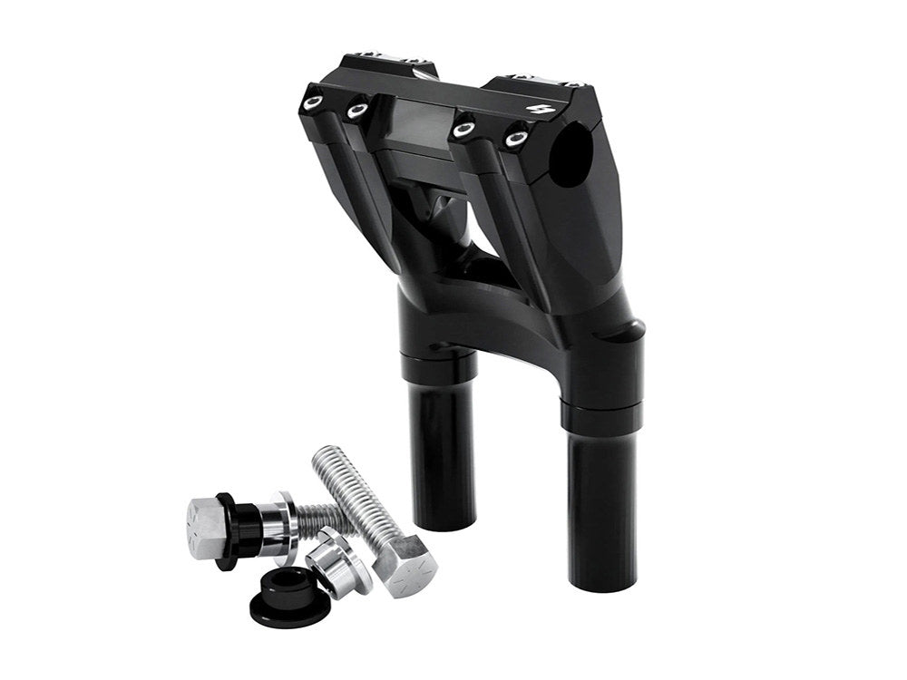 8in. Kickback x 1-1/8in. Clamp Isolated Riser Kit – Black. Fits Indian Cruiser 2022up.